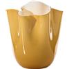 Venini FAZZOLETTO, vaso Ø23 - 31h cm - AMBRA