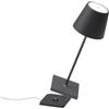 Zafferano S.R.L. MINI Poldina pro lampada ricaricabile da tavolo di zafferano - grigio scuro