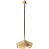 Zafferano S.R.L. Pina pro, lampada da tavolo ricaricabile foglia d'oro