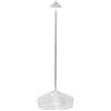Zafferano S.R.L. Pina pro, lampada da tavolo ricaricabile foglia d'argento