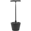 Zafferano S.R.L. Poldina reverso pro, lampada da tavolo ricaricabile - grigio scuro