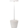 Zafferano S.R.L. Poldina reverso pro, lampada da tavolo ricaricabile - bianco opaco