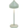 Zafferano S.R.L. Amelie pro, lampada da tavolo ricaricabile - verde foglia