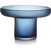 Ivv Pins vaso in vetro blu satinato H 16 cm