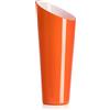 Ivv Orizzonte vaso in vetro incamiciato esterno arancio interno biancolatte H 38 cm