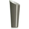 Ivv Orizzonte vaso in vetro incamiciato esterno grigio interno biancolatte H 38 cm