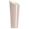 Ivv Orizzonte vaso in vetro incamiciato esterno pesca interno biancolatte H 38 cm