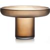 Ivv Pins vaso in vetro marrone satinato H 21 cm