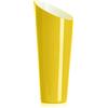 Ivv Orizzonte vaso in vetro incamiciato esterno giallo interno biancolatte H 38 cm