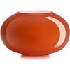 Ivv Pandora vaso in vetro incamiciato esterno arancio interno biancolatte H 18 cm