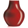 Ivv Soho vaso in vetro incamiciato rosso esterno biancolatte interno H 32 cm