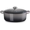 Le Creuset Evolution, cocotte ovale 29 cm in ghisa vetrificata - flint
