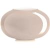 Ivv Pandora vaso in vetro incamiciato esterno pesca interno biancolatte H 18 cm