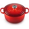 Le Creuset Evolution, cocotte rotonda 24 cm in ghisa vetrificata - ciliegia