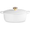 Le Creuset Evolution, cocotte ovale 31 cm in ghisa vetrificata - bianco