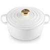 Le Creuset Evolution, cocotte rotonda 20 cm in ghisa vetrificata - bianco