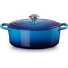 Le Creuset Evolution, cocotte ovale 29 cm in ghisa vetrificata - azure blu