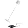 Zafferano S.R.L. Poldina pro xxl lampada terra/tavolo ricaricabile di zafferano - bianco opaco