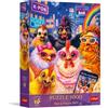 Trefl Premium Plus Quality - Pets & People Stuff: Selfie con le galline | 1.000 pezzi, serie "Timeless Themes", pezzi che si incastrano alla perfezione, per adulti e ragazzi dai 14 anni in su