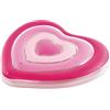 Intex 58727EU - Materassino Gonfiabile Cuore, Vinile, Rosa, 1.68 x 1.42 m / 66 x 56