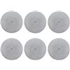 Zeller 27002 'Cut Out' Set Of 6 Pvc Place Mat, Round, Silver,41 x 41 x 1 cm ca.