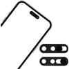 XIHIRCD 2pz Cover Fotocamera Frontale per iPhone 14 Pro/14 Pro Max/15/16 | Protezione Nera per Fotocamera Anteriore - Blocco Webcam Scorrevole Che Non Influisce Riconoscimento Facciale Blocco Lente