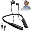 Toolivex Cuffie sportive Bluetooth 5.4 con fascia per il collo, 30H, IPX4, USB-C | Suono stereo surround, microfono HD, doppia connessione, design magnetico anti-perdita e controllo integrato per le chiamate