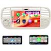 AWESAFE 7 Pollici Autoradio per FIAT 500 2007-2015 (4GB+64GB) | Android 13 Car Radio con CarPlay Android Auto Comandi al Volante BT FM DSP (Bianco)
