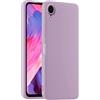 HULLIN Custodia per Telefono in Silicone Colorato, Adatta per iPhone XR (6.1) - Erba Viola