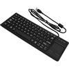 SPYMINNPOO Tastiera USB meccanica industriale IP68 con touchpad integrato | Resistente a polvere e acqua, costruzione robusta per ambienti difficili, funzionalità plug and play senza driver