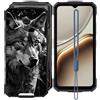 KJYFOANI Custodia per Doogee Fire 7 (6.56), Nero Silicone Case Ultra Sottile Morbido TPU Anti-Graffio Antiurto Bumper Protettiva Cover per Doogee Fire 7 - W11