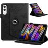 Generico DayQiQiPu Custodia per Lenovo Yoga Tab TB710FU, TB710FF (11,1 Pollici) Cover Supporto Multi‑angolo a Rotazione 360° Astuccio Stile Folio con Motivi Farfalle con Auto Wake/Sleep, Nero