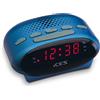 Ices ICR-210 Sveglia da Comodino con Display LED, Azzurro