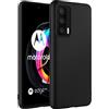 Verco Compatibile con Motorola Edge 20, cover posteriore opaca per Motorola Edge 20, in silicone, colore nero