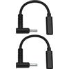 eMagTech Cavo di ricarica PD da tipo C USB-C femmina a DC 4,5 x 3,0 mm, compatibile con HP 450G3 / G4 440G3 / G4 430G3 / G4 820G3 / G4 840G3 / G4 828G3 / G4