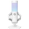 ASUS ROG CARNYX RGB, Microfono USB da Gaming a Condensatore da 25mm, Bianco | Pensato per Streaming e Podcast, 192kHz/24-bit, Cardioide, FiltroIntegrato, Disattivazione Audio One-touch, Aura Sync RGB