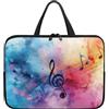 Hiseng Conchiglie Compatibile con 10-17 Pollici Custodia Borsa per Laptop con Manici, Computer Portatile Custodia Protettiva PC Sleeve per Laptop (15,Musica)