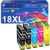 Tito-Express EcoSerie Tito-Express - Cartucce per stampante compatibili con Epson 18XL Expression Home XP-102 XP-202 XP-205 XP-215 XP-225 XP-302 XP-305 XP-312 XP-315 XP-322 XP-325 XP-412 XP-415 XP-422 XP-425 5-Pack