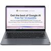 Lenovo IdeaPad Slim 3 Chrome 14IAN8 Intel Core i3 N-series i3-N305 Chromebook 35,6 cm [14] Full HD 8 GB LPDDR5-SDRAM 256 GB eMMC Wi-Fi 6E [802.11ax] ChromeOS Inglese Grigio (Lenovo) - Versione UK