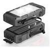 Kruilan 52800mAh Power Bank 30W PD Solare Caricabatterie Portatile a Manovella con Cavo Retrattile e Adattatore Lightning, Luce LED, Bussola Batteria Esterna per all'aperto ed Emergenza