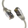EFB-Elektronik - Cavo di rete CAT. 8 fino a 40 Gb - Cavo Ethernet LAN da 0,5 m con protezione antipiega - Trasmissione PoE di dati ed alimentazione - Connettore RJ45, schermatura S/FTP PIMF - Grigio