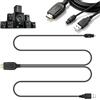 VETOLAKA Cavo convertitore da HDMI ARC a ottico, 1 m, 192 kHz, 24 bit, con funzionamento USB, adattatore da HDMI a Toslink, supporta Dolby DTS 5.1 per TV a soundbar e home theatre