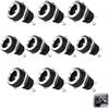 Wxuiqaz 10 Pezzi Connettore DC 5.5 x 2.1mm, Presa Jack DC Alimentazione DC Femmina 2 Pin Montaggio PCB e Pannello Filettato, Adattatore Presa Corrente DC per LED CCTV Audio Video Riparazione Elettronica FAI
