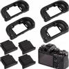 Kirunvia Oculare FDA-EP18 e Proteggi Slitta per Sony A7 IV A7III A6000 Kit 8 Pezzi | Silicone Morbido e ABS, Blocca Luce Parassita, Antipolvere per Mirino, Anticorrosione Contatti, Compatibile A7II A9 A7R IV
