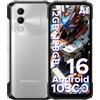Stargorilla Blade20 X Smartphone Rugged 4G 10300mAh 12GB+128GB IP68 IP69K | Android 16, Display 6.6'' 90Hz, Testato MIL-STD-810H, Fotocamera 16MP, NFC, Dual SIM + microSD 2TB, Ricarica Rapida 18W