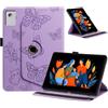 Generico DayQiQiPu Custodia per Lenovo Idea Tab Plus/Tab K12 TB365, TB361 (12,1 Pollici) Cover Supporto Multi‑angolo a Rotazione 360° Astuccio Stile Folio con Motivi Farfalle con Auto Wake/Sleep, Viola