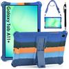 KATUMO Bambini Silicone Cover per Samsung Galaxy Tab A11+ Plus 2025/ A9+ Plus 2023 11 pollici (SM-X236B/X230/X210/216/218) con Tracolla Regolabile e Stilo, Supporto pieghevole Protettiva Custodia