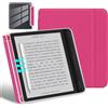 PALAMILONGA Custodia sottile per Kobo Libra Colour 2024 da 7 pollici, con portapenne | Portapenne integrato, custodia a libro leggera, in pelle PU con guscio posteriore in TPU trasparente, chiusura magnetica