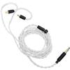 ASHATA Per IE100 Pro IE400 Pro IE500 Pro Cavi Auricolari, Cavo di Ricambio Audio Aggiornamento In Rame Placcato Argento 3.5mm Stereo Spina Cuffia Sound Wire 1.2m Per IE100 Pro