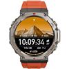 DQQYNAPTIX Smartwatch Sportivo GPS Doppia Frequenza per Uomo, Smartwatch Fitness Impermeabile con Oltre 170 Dati di Salute e Fitness, Autonomia della Batteria di 15 Giorni, Frequenza Cardiaca e SPO₂(Rosso)
